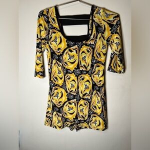 Yellow & black bodysuit